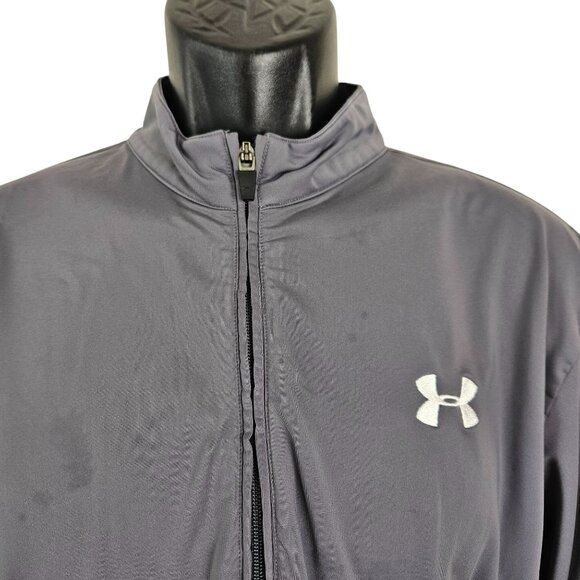 Under Armour Mens Team Tech Long Sleeve Pullover Shirt Size Large Gray Fitness - Picture 3 of 9